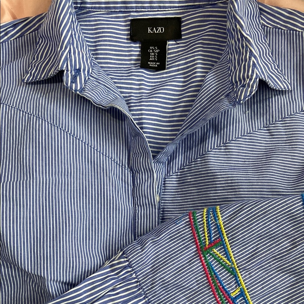 Blue Striped Men's Shirt